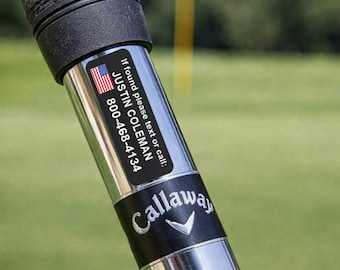 Golf Club Stickers for Men | Personalized Golf Gift | Name Labels for Clubs | Golf Accessories for Dad | Prevent Lost Clubs