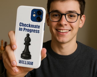 Personalized Chess Piece Sticker: Custom Waterproof Vinyl Decal