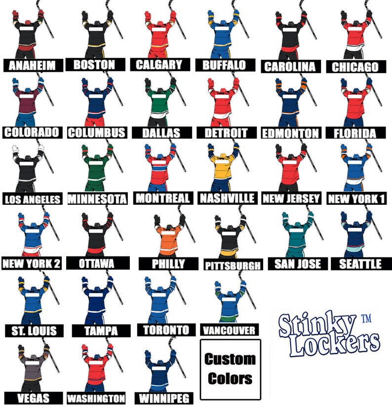 Personalized Hockey Water Bottle Stickers image 4