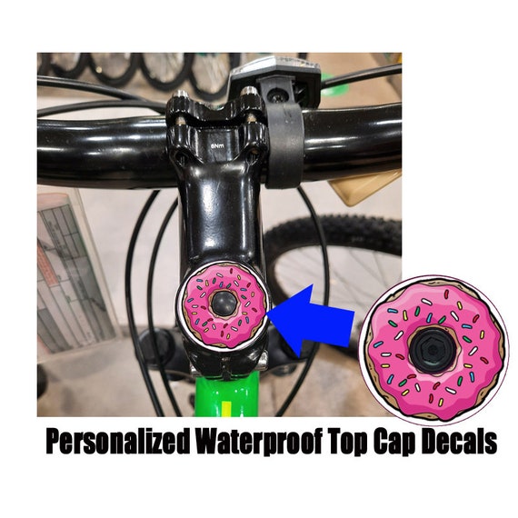 Icing Donut Bicycle Headset Top Cap Decal Set of 4 Mountain or Road Bike  Ideal Custom Bike Accessory Decal That Won't Peel Off -  UK