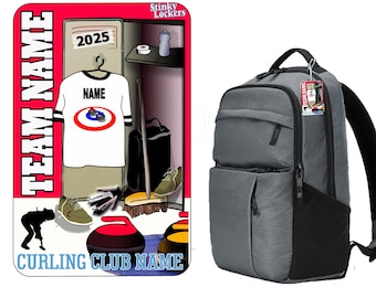 Personalized Curling Bag Tag: Custom Team Locker Design