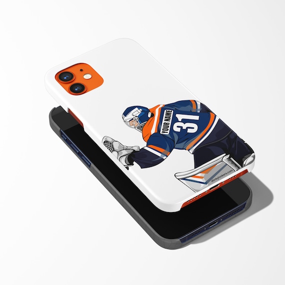 Personalized Goalie Hockey Sticker: Waterproof Laptop, Water Bottle Decal