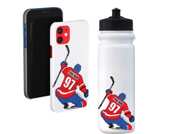 Personalized Hockey Celly Slide Stickers for your Water Bottle | Cell Phone | Laptop