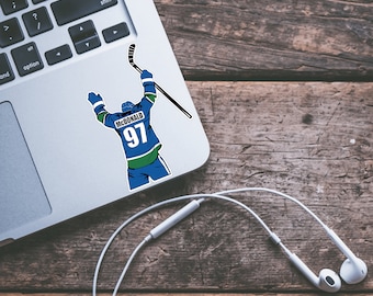 Personalized Hockey Player Sticker: Custom Jersey, Name & Number