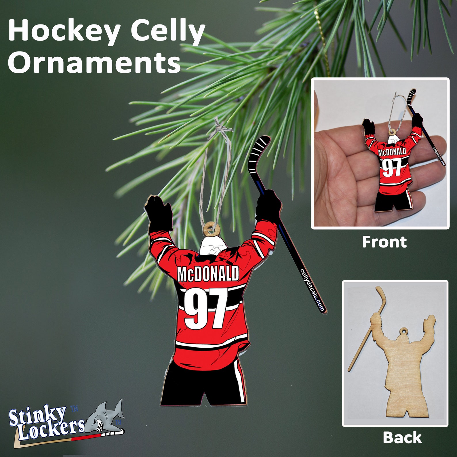 Personalized Hockey Ornament for your Hockey Player Hockey Etsy