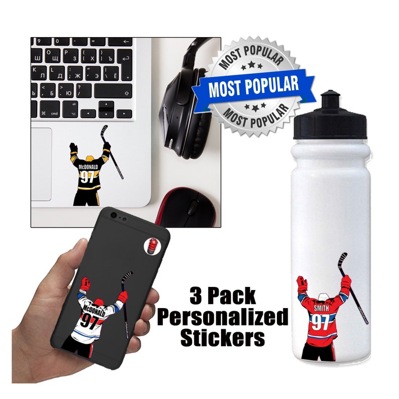 Personalized Hockey Official Stickers Laminated Labels For Etsy