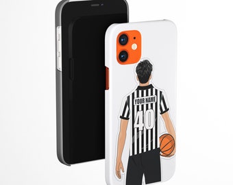 Personalized Basketball Referee Sticker: B-Ball Player Gift Label
