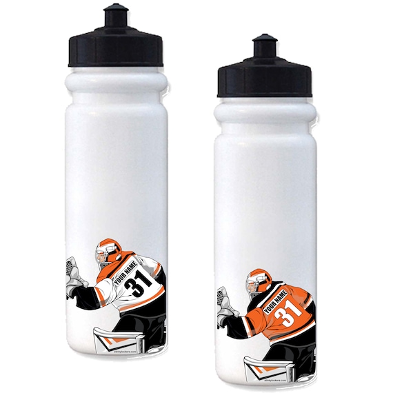 6 Pack Personalized Hockey Stickers | Laminated Labels For Your Water  Bottle, Laptop or Phone | Hockey Gift Decals That Last |Won't Peel Off