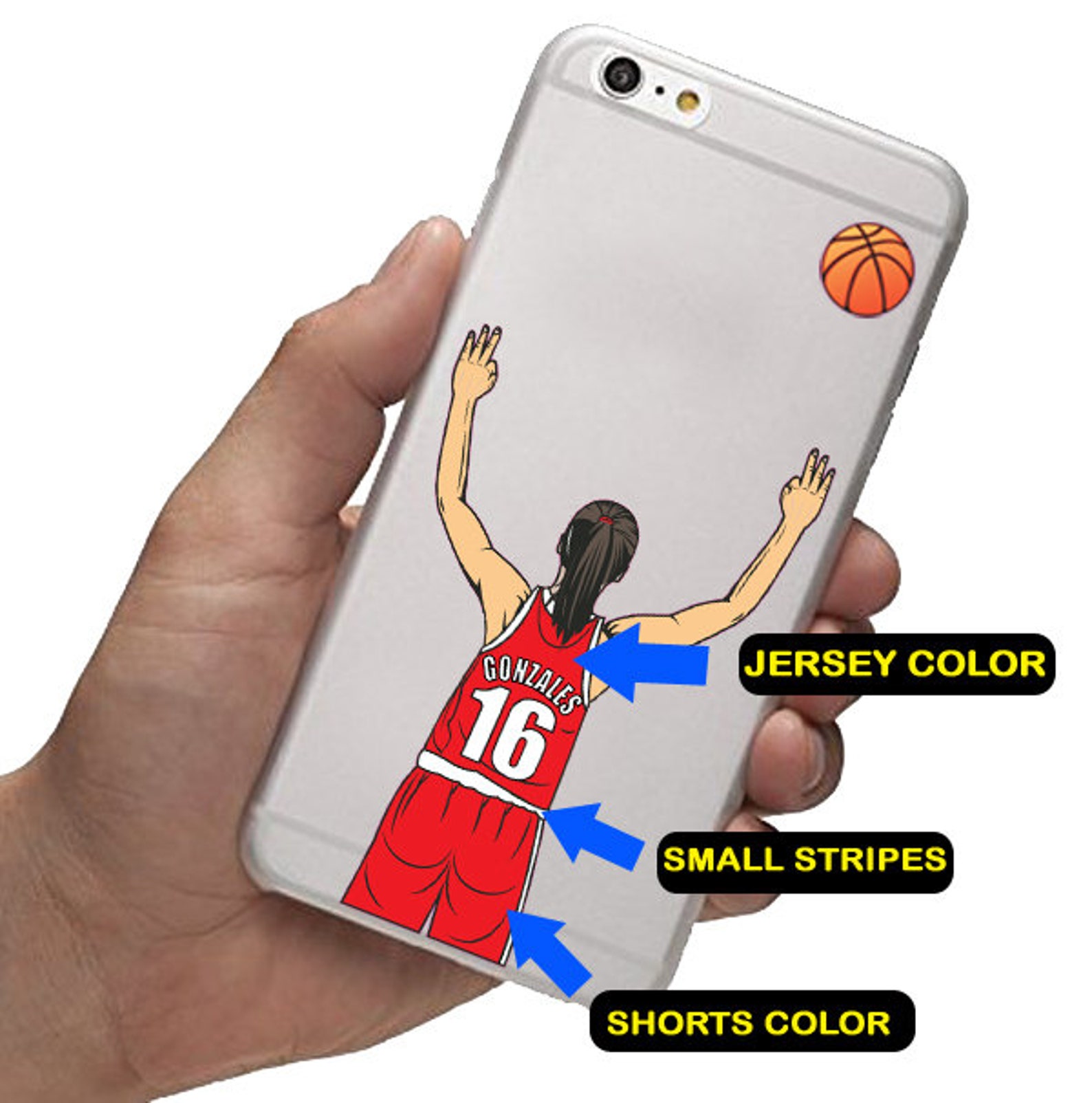 Personalized Basketball Water Bottle Stickers Custom Decals Etsy