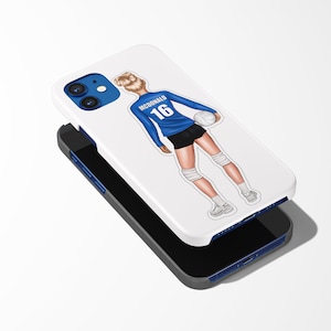 Stickers volleyball personnalisés, stickers personnalisés pour bouteille d'eau, ordinateur portable, coque de téléphone portable | Étiquette cadeau pour joueur qui ne se décolle pas