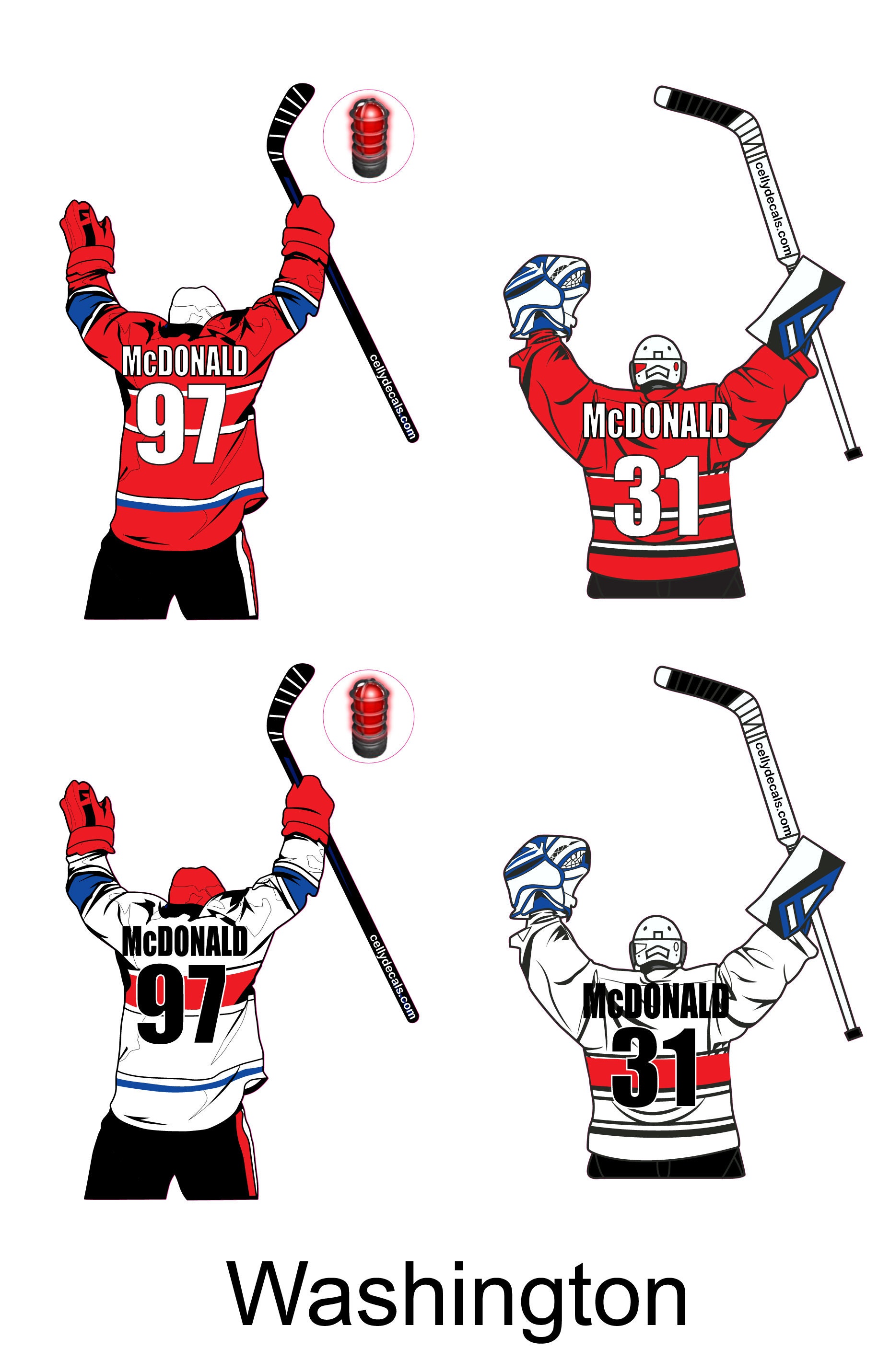 15 Pack Personalized Hockey Water Bottle Stickers With Express Etsy