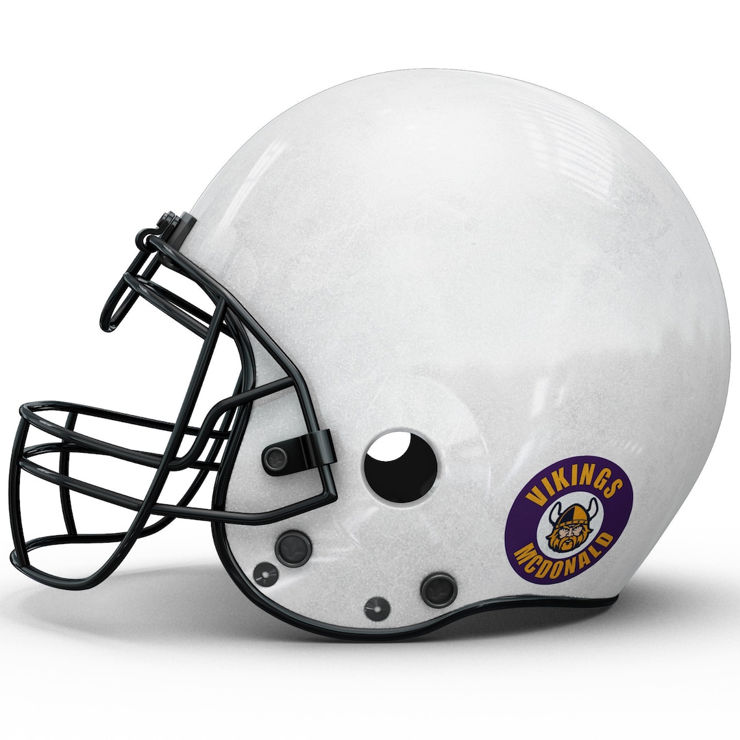 Personalized Football Stickers Laminated Labels for Your Helmet, Water Bottle & Phone Waterproof