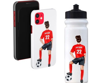 Personalized Soccer Stickers: Water Bottle, Laptop, Phone Decals