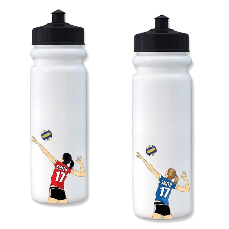 Personalized Volleyball Water Bottle Stickers Custom Decals Etsy