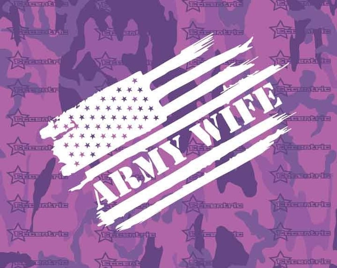 Easy Apply Car Decal "U.S. Army Strong Proud" Vinyl Decal Sticker