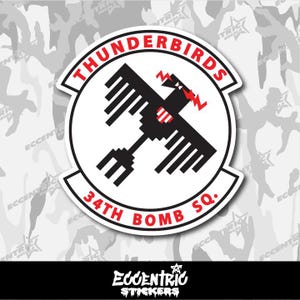 34th Bomb Squadron Thunderbirds パッチ 34th Bomb Squadron - Etsy