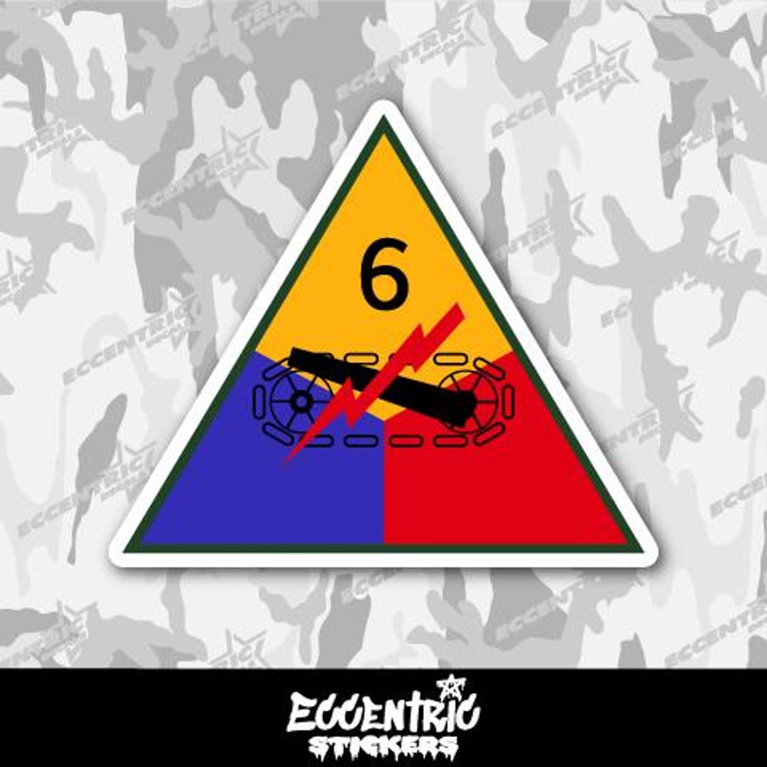 6th Armored Division Vinyl Sticker - Etsy