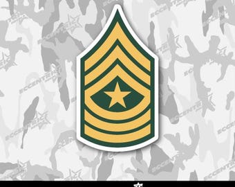 U.S. Army Sergeant E-5 Window Sticker - MILITARY BEST - Foto 2