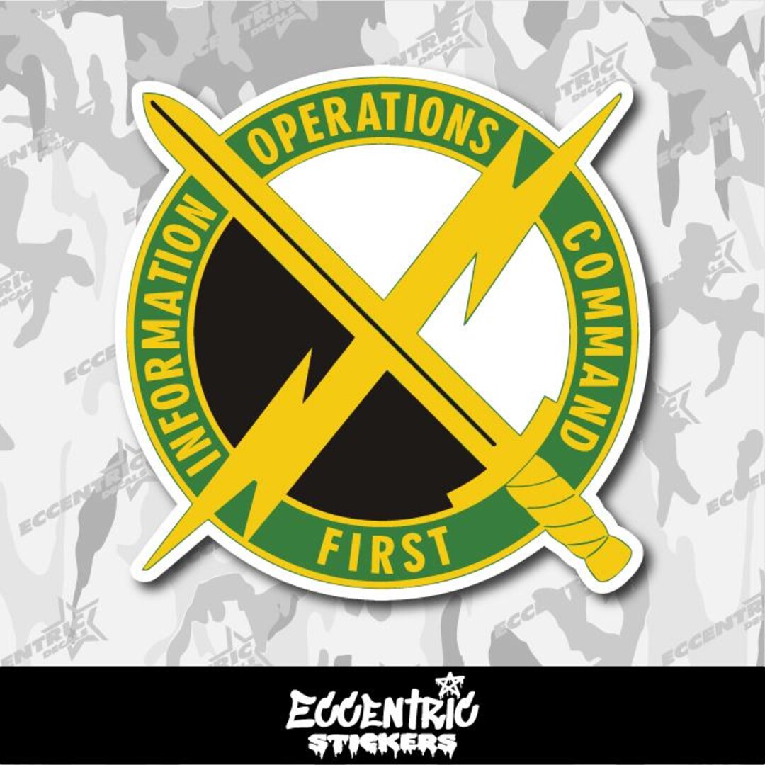US Army First Information Operations Command Vinyl Sticker - Etsy