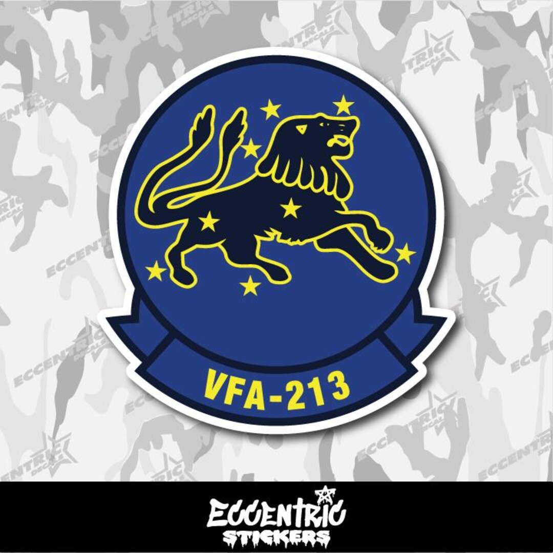 213 Sticker US Navy Strike Fighter Squadron 213 (VFA-213) Vinyl Sticker - Etsy