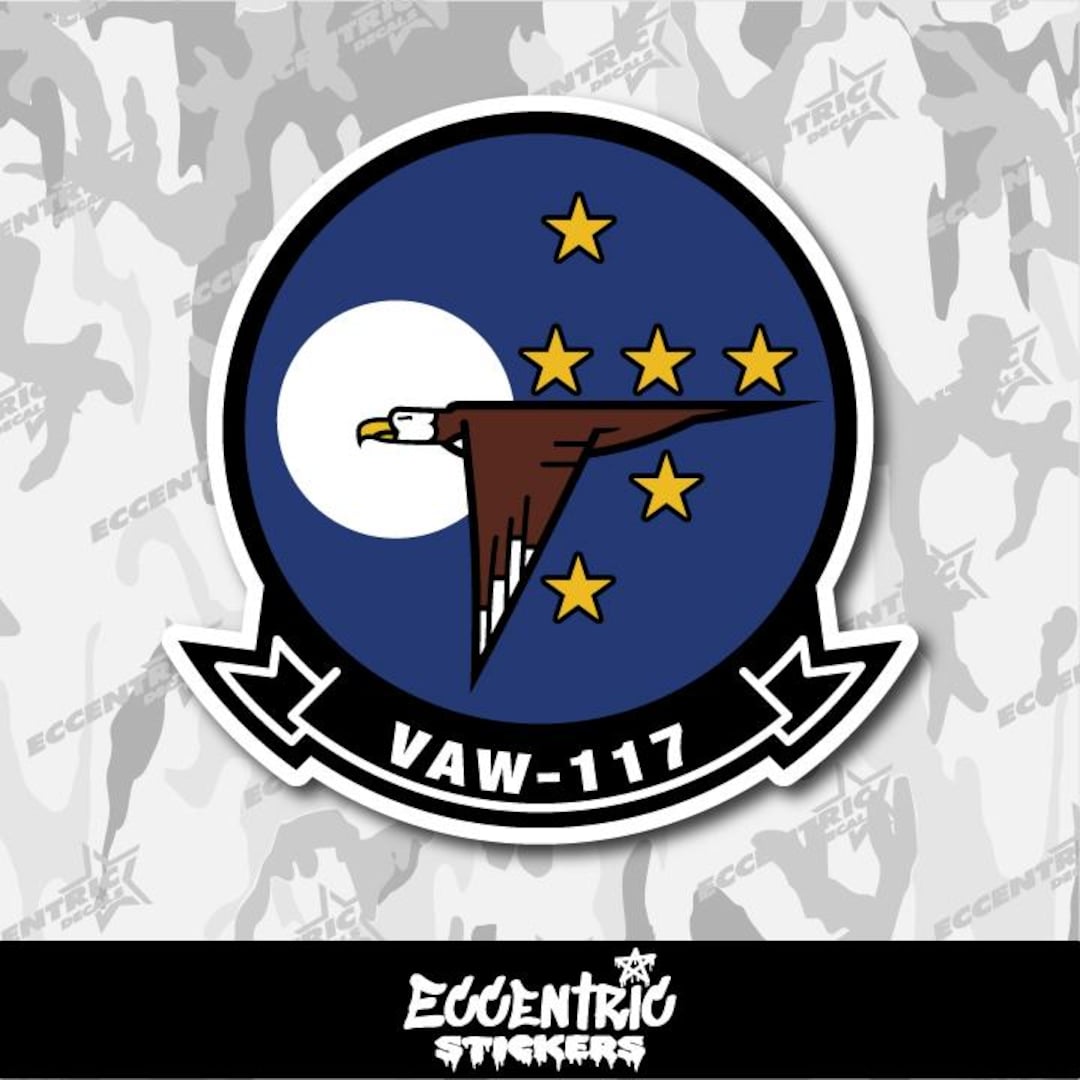 US Navy Airborne Command & Control Squadron 117 (VAW-117) Vinyl Sticker ...