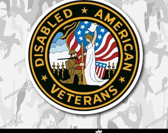 Disabled American Veterans Vinyl Sticker