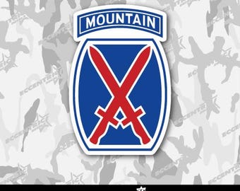 10th Mountain Division Vinyl Sticker