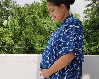 Maternity hospital gown, Hospital gowns, Maternity gown, Delivery gown, Nursing gown, gown for epidural, pregnancy gown, breastfeeding gown