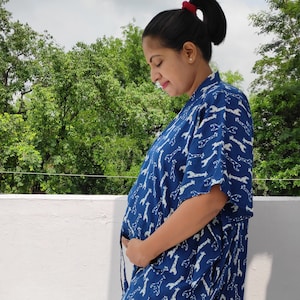 Maternity hospital gown, Hospital gowns, Maternity gown, Delivery gown, Nursing gown, gown for epidural, pregnancy gown, breastfeeding gown