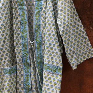 Indian Robe Kimono Robes Bathrobe Long Kimono Dressing - Etsy