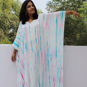tiedyed caftan, kaftan kimono , Beach Wear Dress , Party Wear Dress , Rayon Dress , MAXI , Casual wear Dress , Caftan Maxi Dress