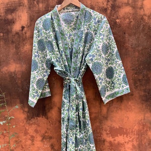 Indian Robe, Kimono Robes Bathrobe, Long Kimono, Dressing Gown, Bridesmaid robes, Cardigan Robe, Wrap Dress, Coverup Robe