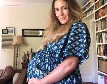 Bata de hospital de maternidad, bata de maternidad, bata de lactancia, bata de parto, ropa de lactancia, bata de parto, embarazo