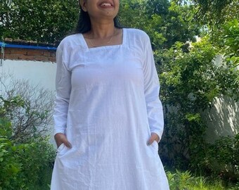 White dress,  White Maxi Dress, Plus Size Maxi Dress, Plus Size Clothing, Caftan Dress, White Summer Dress, Women White Dress, White Caftan