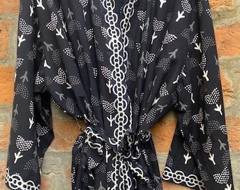 Cotton kimono robe, block print robes for women,Dressing gown, plus sized robes, ,Cotton Kimono, Beach Cover Up, Lounge Wear, Casual wear