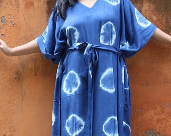 Viskose Batik Kaftan für Frauen, Kaftan, Urlaubs-Kaftan, Übergröße Kleid, Kaftan, Kaftan Abaya, Übergröße Kaftan, Kaftan für Frauen, marokkanischer Kaftan