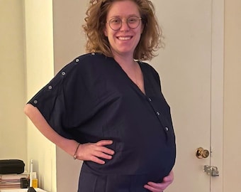 Maternity hospital gown, Hospital gowns, Maternity gown, Delivery gown, Nursing gown, gown for epidural, pregnancy gown, breastfeeding gown