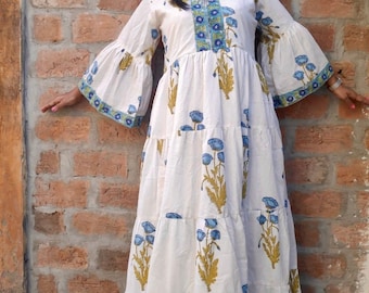 Vestido Maxi Princesa, Kaftan de Algodón, Caftán de Algodón, Kaftan de Playa, kaftanes, vestido maxi kaftan, caftán largo, ropa de mujer