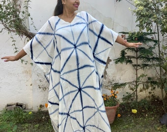 RAYON kaftan,  Hand tie dyed caftan, Kaftan maxi dress, Holiday wear, Kimono Robe, Plus size clothing, Caftans for women, bridesmaid kaftans
