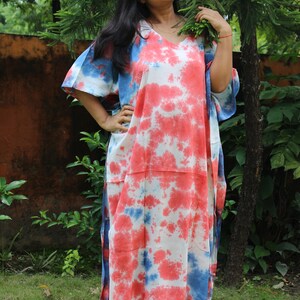 Tie dyed Kaftan ,Caftan cotton  Kaftan plus size dress Caftan, Kaftan abaya, plus size kaftan , Kaftans for women, Moroccan kaftan