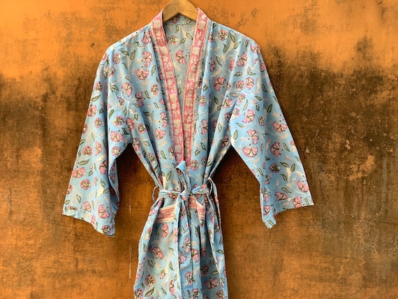 Shop traditional block print bathrobes online shopping- Shalvi –  ShalviFashion