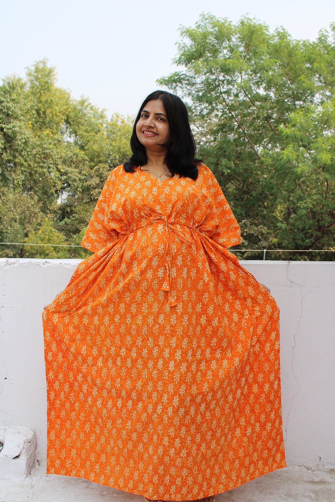 Caftan Dress, Plus Size Caftan, Kaftan Dress, Kimono, Cotton Caftan