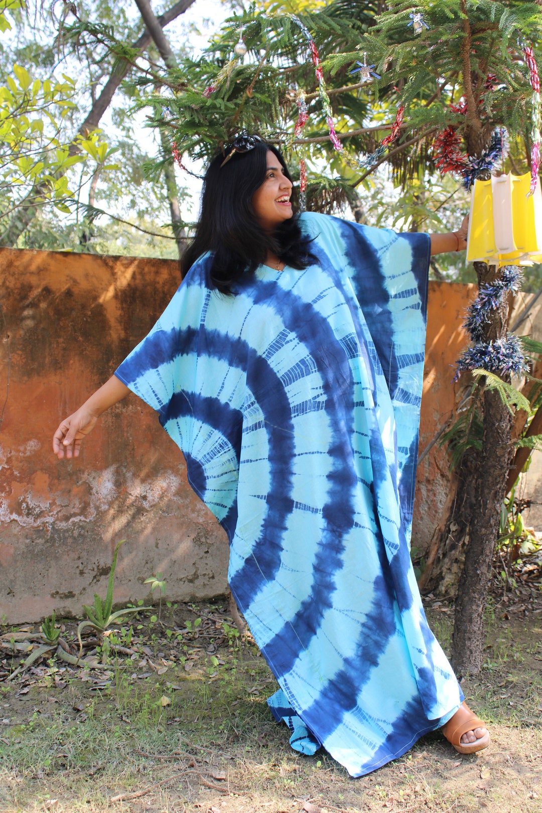 Tiedyed Kaftan, Cotton Caftan, Boho Kaftan, Cotton Maxi Dress, Gifts