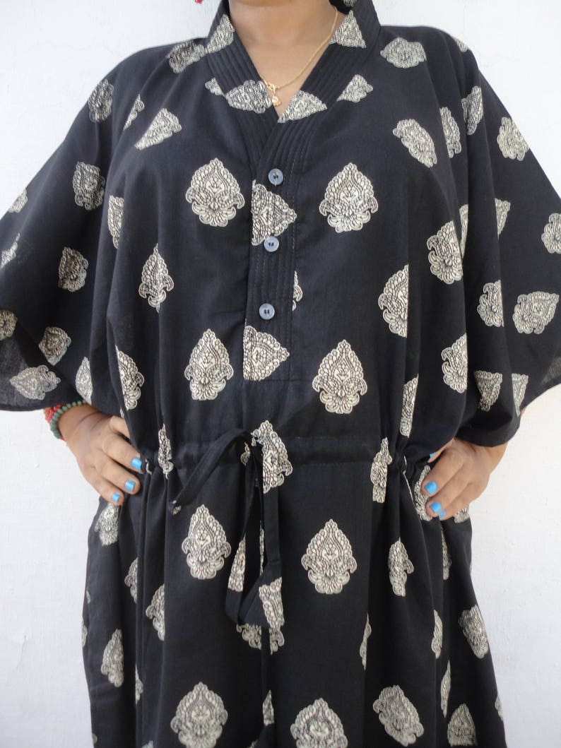 Floral Cotton Kaftan main image 1
