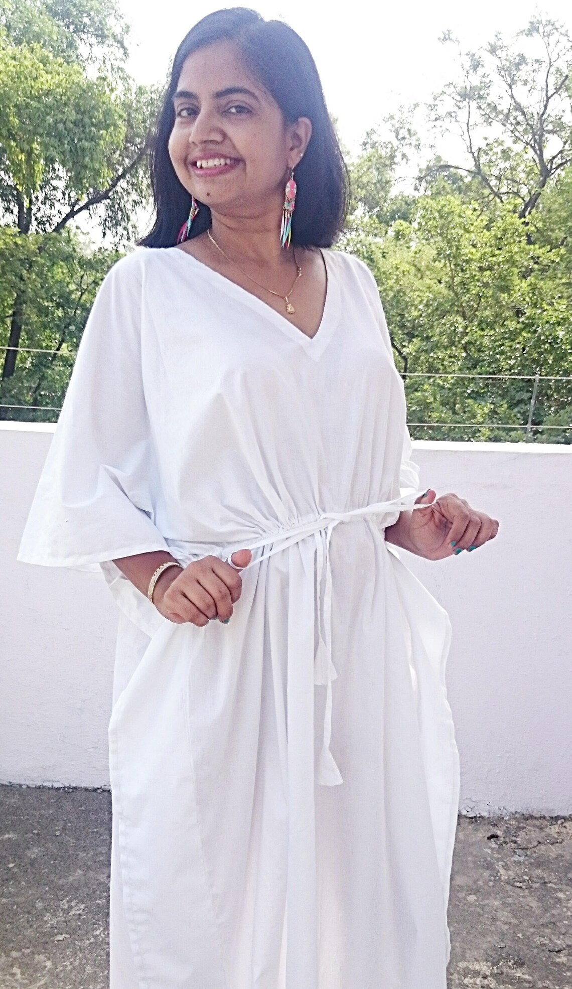 Maternity robe white Birthing gown labor delivery gown | Etsy