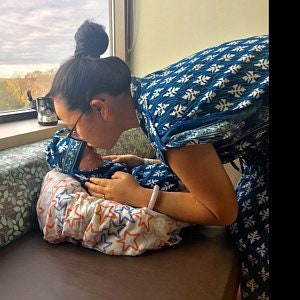 Maternity hospital gown, Nursing night gown, maternity dress, nursing dress, maternity shirt, maxi dress, maternity robe