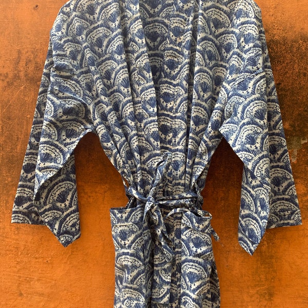 Cotton Kimono Robe - Etsy