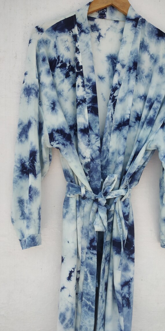 Bridesmaid Robes Rayon Tiedyed Robes for Women Kimono | Etsy