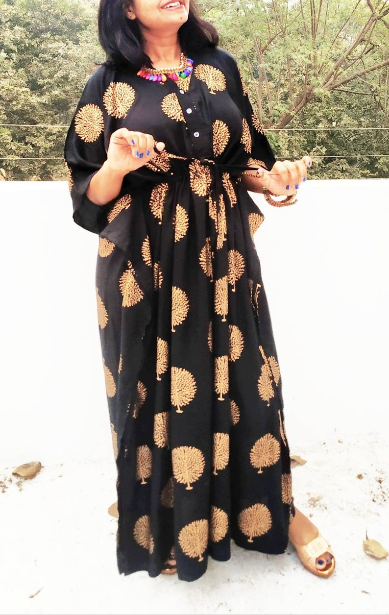 Cotton Caftan Kaftan Plus Size Kaftan Maxi Dress Kaftan - Etsy