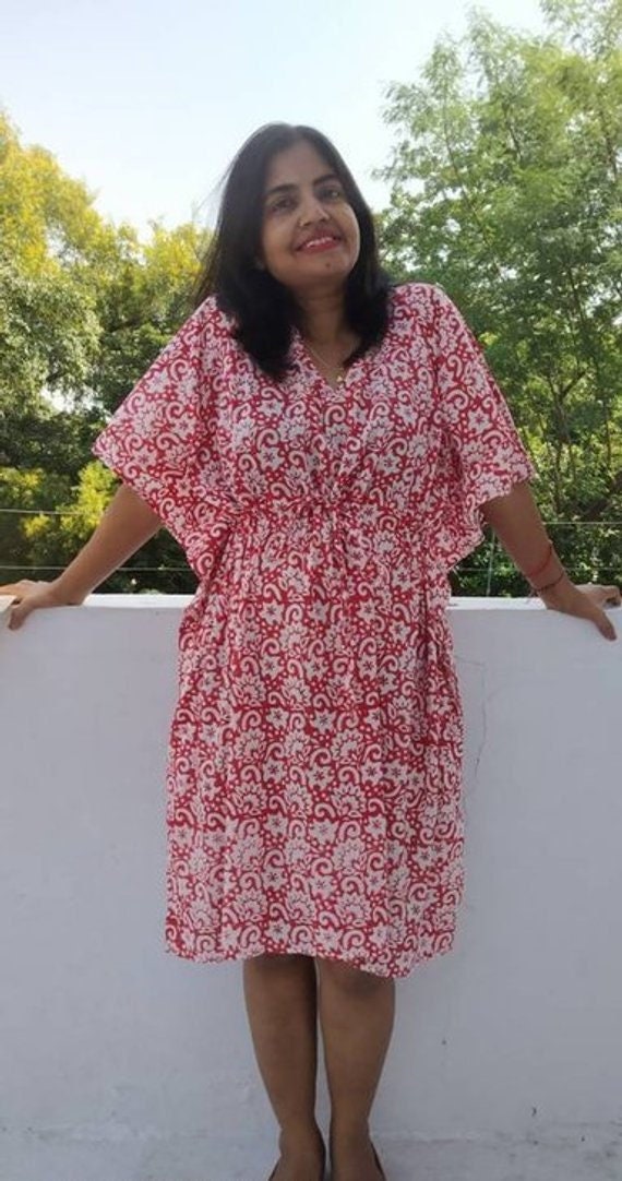 manuskript tofu administration Block Print Dress Indian Dress Plus Size Clothing Caftan - Etsy